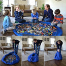Toy Storage Bag - Portable Children Toy Cushion Storage Bag and Play Mats, Kids Canvas Bag