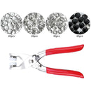 Precision Metal Snap Button Fasteners Pliers Kit Tool, Press Studs for Installing Clothes Bag