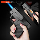 Metal Turbo Torch Lighter Gun, Windproof Gas