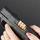Metal Turbo Torch Lighter Gun, Windproof Gas