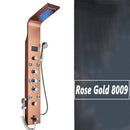 Black Digital Shower Panel Column