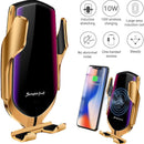 Automatic Clamping Quick Car QI Wireless Charger Stand