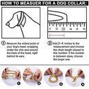 Dog Chain Collar, Black, Gold, Stainless Steel for Dogs Heavy Duty
