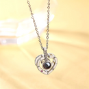I Love You In 100 Languages Necklace - Micro Engraving Light Projection Love Pendant