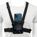 Mobile Phone Chest Mount Harness Strap Holder, Head Mount, Chest Mount