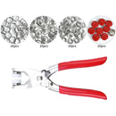 Precision Metal Snap Button Fasteners Pliers Kit Tool, Press Studs for Installing Clothes Bag
