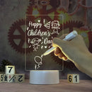 LED Note Board Night Lamp, Creative Message Board for Home, Bedroom, Child Room Decor