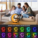 2 In 1 Charger Speaker - Moon Clock, LED Night Lamp, Bluetooth High-Definition Stereo Bass