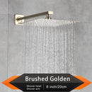 Brushed Golden Rainfall Shower Head