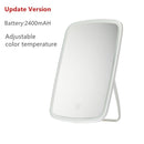 Touch-Sensitive Portable Makeup Mirror - With LED Brightness, Adjustable and USB Rechargeable