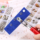 Precision Metal Snap Button Fasteners Pliers Kit Tool, Press Studs for Installing Clothes Bag