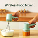 Wireless Electric Hand Mixer - 3 Speeds High Power Cordless Electric Blender for Kitchen Cooking, Baking Cake, Egg Cream, and Yeast Dough