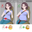 Pregnancy Seat Belt - Car Seat Safety Belt for Pregnant Woman, Adjuster Car Accessories