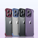 Frameless Bumper with Glass Lens Protector -  Shockproof Phone Cover On iPhone 12 13 and 14