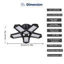 Garage Light with 5 Adjustable Light Panels