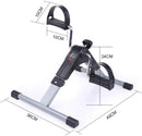 Pedals Exercise Bike Portable - Foldable Pedal Exerciser with Digital LCD Display