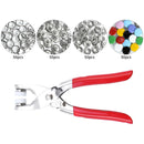 Precision Metal Snap Button Fasteners Pliers Kit Tool, Press Studs for Installing Clothes Bag