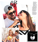Magnetic Couple Necklace -  Two Souls One Heart Pendant Necklaces for Couple