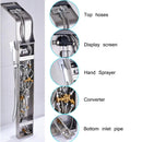 Black Digital Shower Panel Column