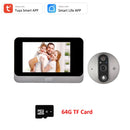 Digital Door Viewer - 1080P WiFi DoorBell Eye Peephole Camera with Monitor 4.3 Inch LCD Screen Motion Detection