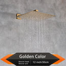 Brushed Golden Rainfall Shower Head