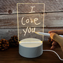 LED Note Board Night Lamp, Creative Message Board for Home, Bedroom, Child Room Decor