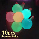 Luminous Sticky Ball - Decompression Squeeze Toy for Kids and Adults, Glow in the Dark Party Supplies 5/10pcs