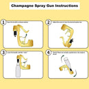 Champagne Gun Sprayer - Champagne Gun Wine Dispenser, Fountain Champagne Sprayer