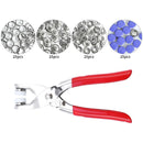 Precision Metal Snap Button Fasteners Pliers Kit Tool, Press Studs for Installing Clothes Bag