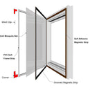 Magnetic Window Screen - Adjustable DIY Magnetic Mesh, Washable & Anti Fly Mosquito Net