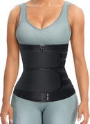 Neoprene Sweat Waist Trainer - Body Shaper for Women with Two Belts
