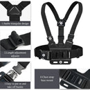 Mobile Phone Chest Mount Harness Strap Holder, Head Mount, Chest Mount