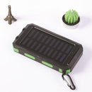 Portable Solar Power Bank 80000mAh, Built-in Flashlight, Compass, for All Smartphones, Electronic Devices