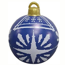 Giant Inflatable Christmas Ornament, 24 Inch Christmas Ball Outdoor Holiday Yard Lawn Porch Decor