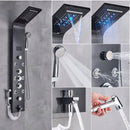 Black Digital Shower Panel Column