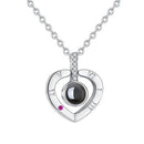 I Love You In 100 Languages Necklace - Micro Engraving Light Projection Love Pendant