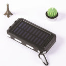 Portable Solar Power Bank 80000mAh, Built-in Flashlight, Compass, for All Smartphones, Electronic Devices