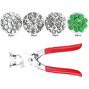 Precision Metal Snap Button Fasteners Pliers Kit Tool, Press Studs for Installing Clothes Bag
