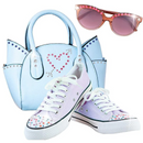 Hair Bling Stamp- Girls Glam Collection + 180 Colorful Gems
