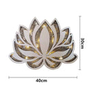 Art mural mandala fleur de lotus à DEL