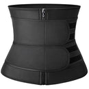 Neoprene Sweat Waist Trainer - Body Shaper for Women with Two Belts