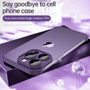 Frameless Bumper with Glass Lens Protector -  Shockproof Phone Cover On iPhone 12 13 and 14