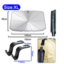 Car Sunshade Umbrella - Foldable Heat Insulation Protection for Auto Windshield 10 Ribs