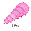 Universal Silicone Stretch Lids 6pcs.