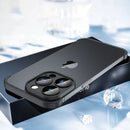 Frameless Bumper with Glass Lens Protector -  Shockproof Phone Cover On iPhone 12 13 and 14