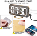 LED Mirror Alarm Clock