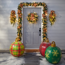 Giant Inflatable Christmas Ornament, 24 Inch Christmas Ball Outdoor Holiday Yard Lawn Porch Decor