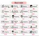 Name Stamp, Customized, Waterproof for Children Kids Students