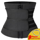 Neoprene Sweat Waist Trainer - Body Shaper for Women with Two Belts