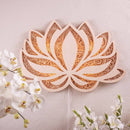 Art mural mandala fleur de lotus à DEL